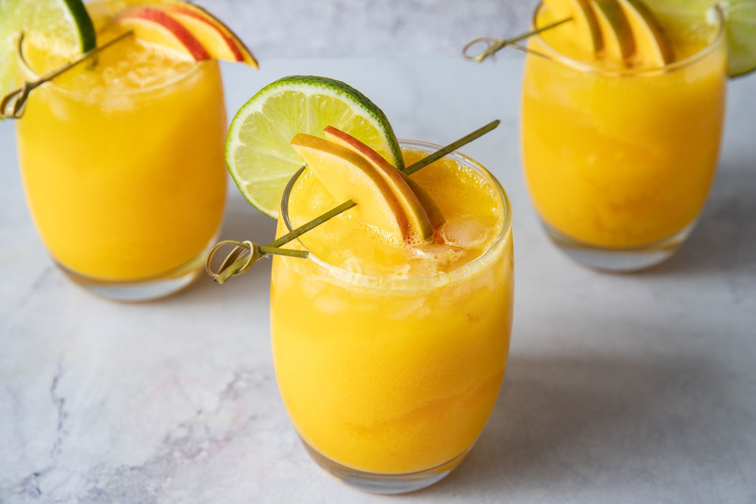 Refreshing and tropical mango mojito cocktails served at Tranquil Escape villa in Hikkaduwa, Sri Lanka. A perfect drink to enjoy on a sunny day by the pool or beach